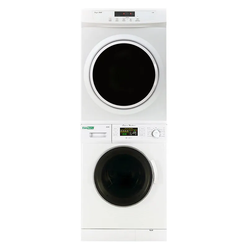 13lbs Super Washer   13lbs Compact Dryer - Stackable Set