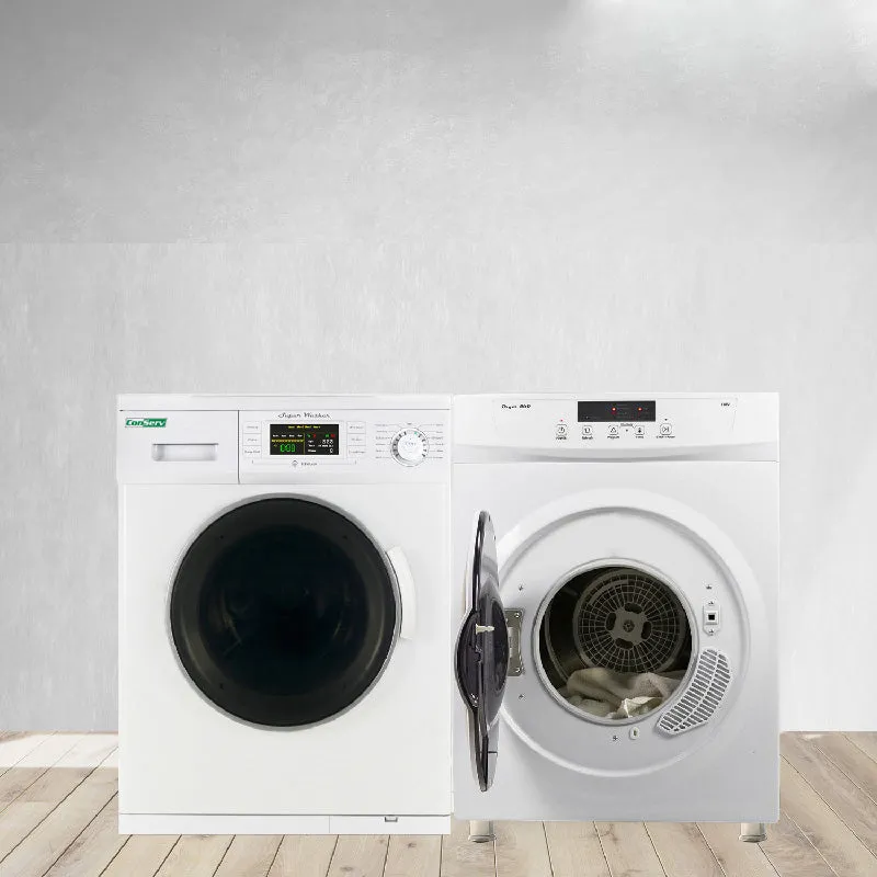 13lbs Super Washer   13lbs Compact Dryer - Stackable Set
