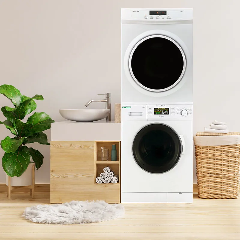 13lbs Super Washer   13lbs Compact Dryer - Stackable Set