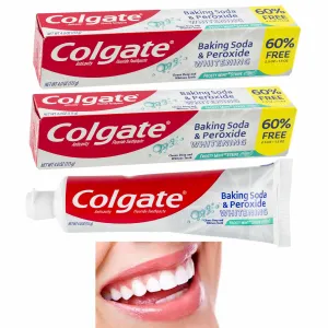 2 Colgate Teeth Whitening Toothpaste Baking Soda Peroxide Oral Anti-Cavity Tooth
