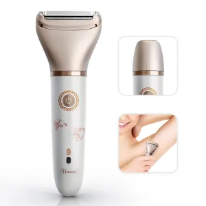 2-in-1 Women's Hair Removal Device | Electric Shaver & Facial Epilator | USB Rechargeable | Waterproof