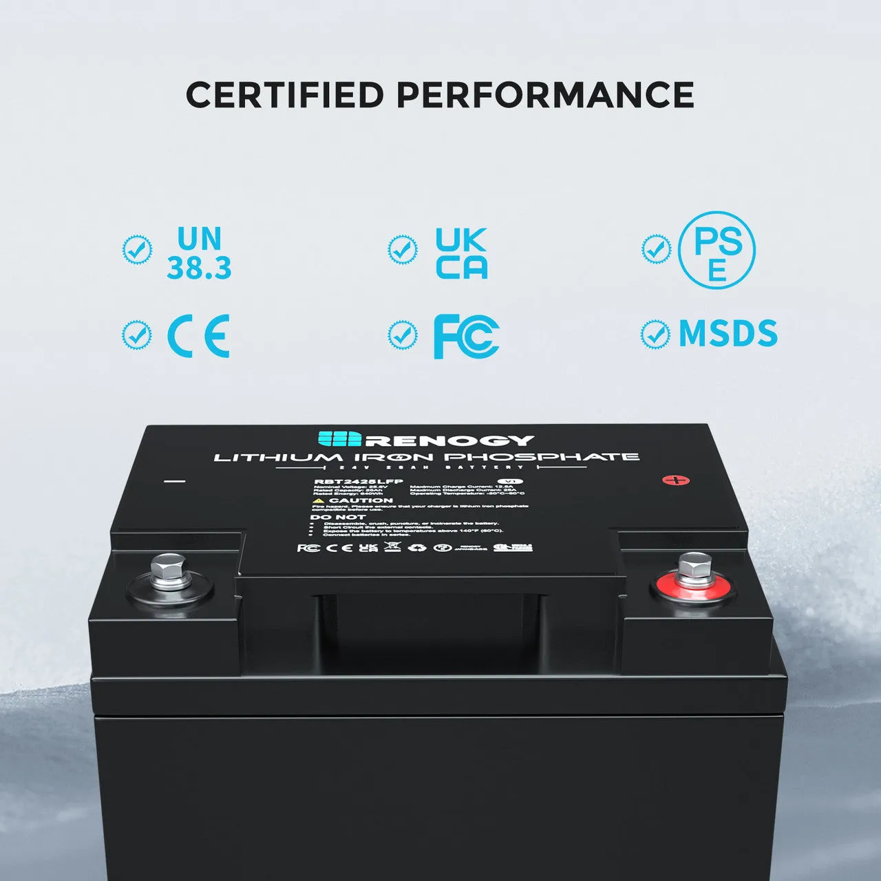 24V 25Ah Lithium Iron Phosphate Battery