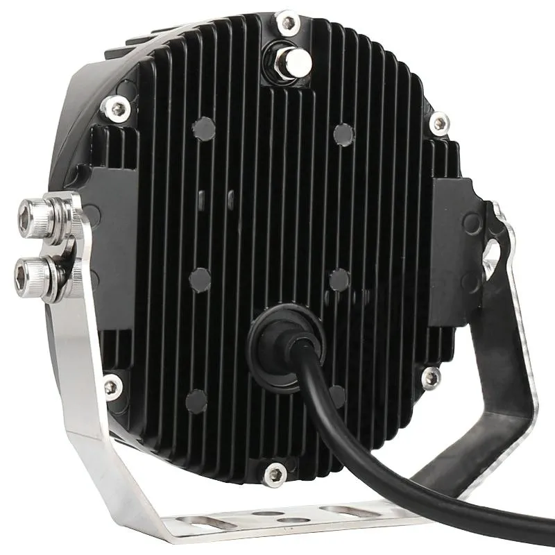 5" LED Work Light | DC 12V-30V | 5000LM | 6500K | 50W | Three-Sided Headlight | Jeep Wrangler | Gold Light