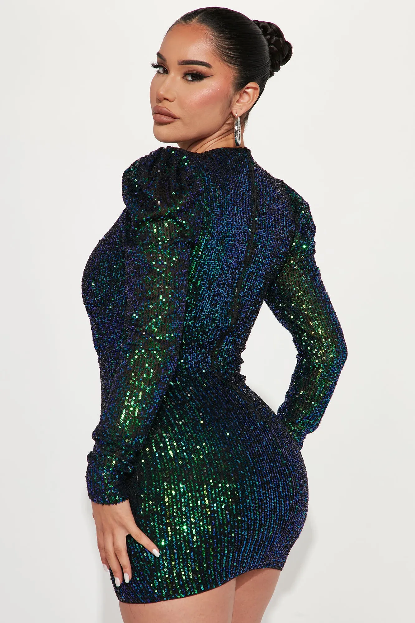 After Hours Sequin Mini Dress - Emerald