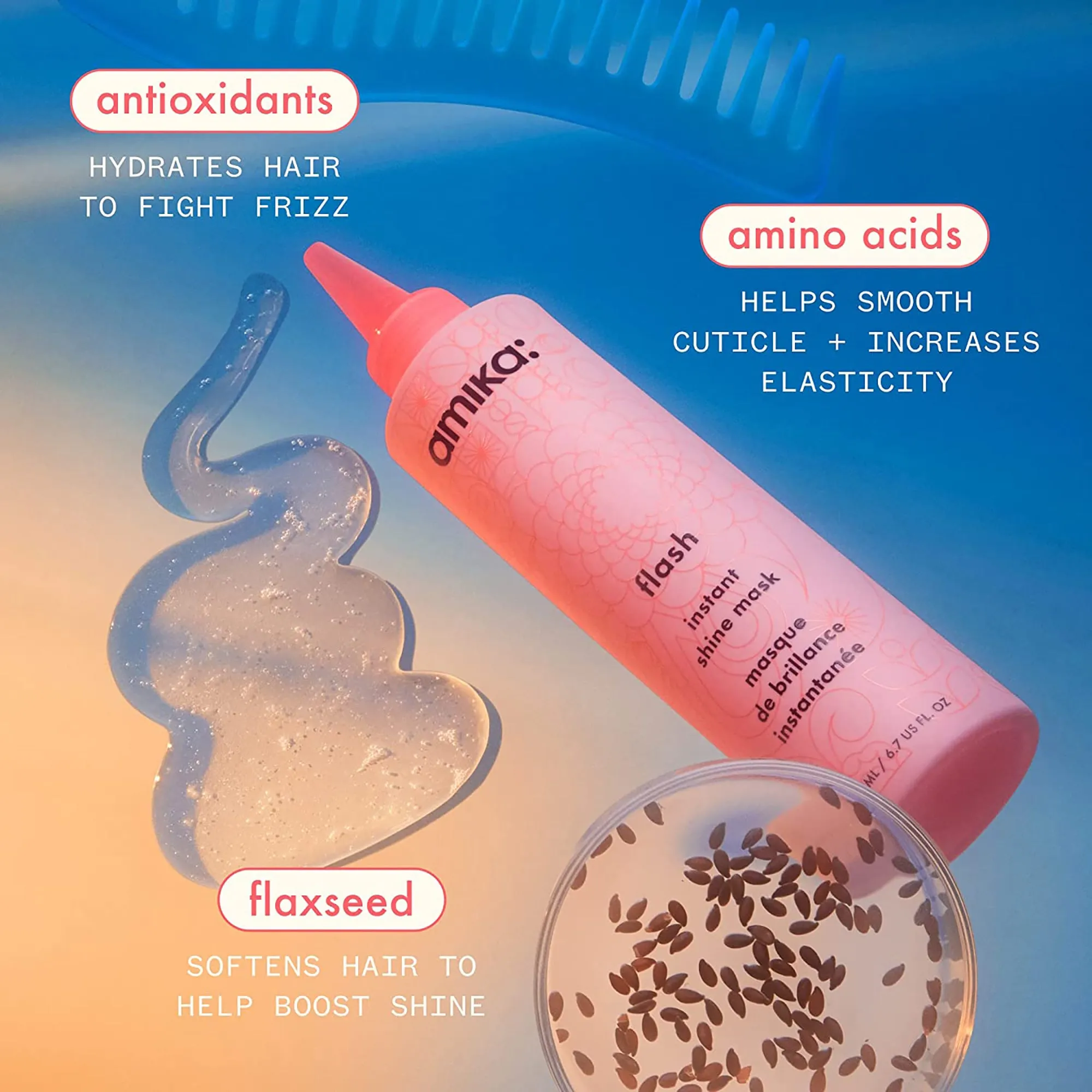 Amika Flash Instant Shine Mask - 6.7 oz