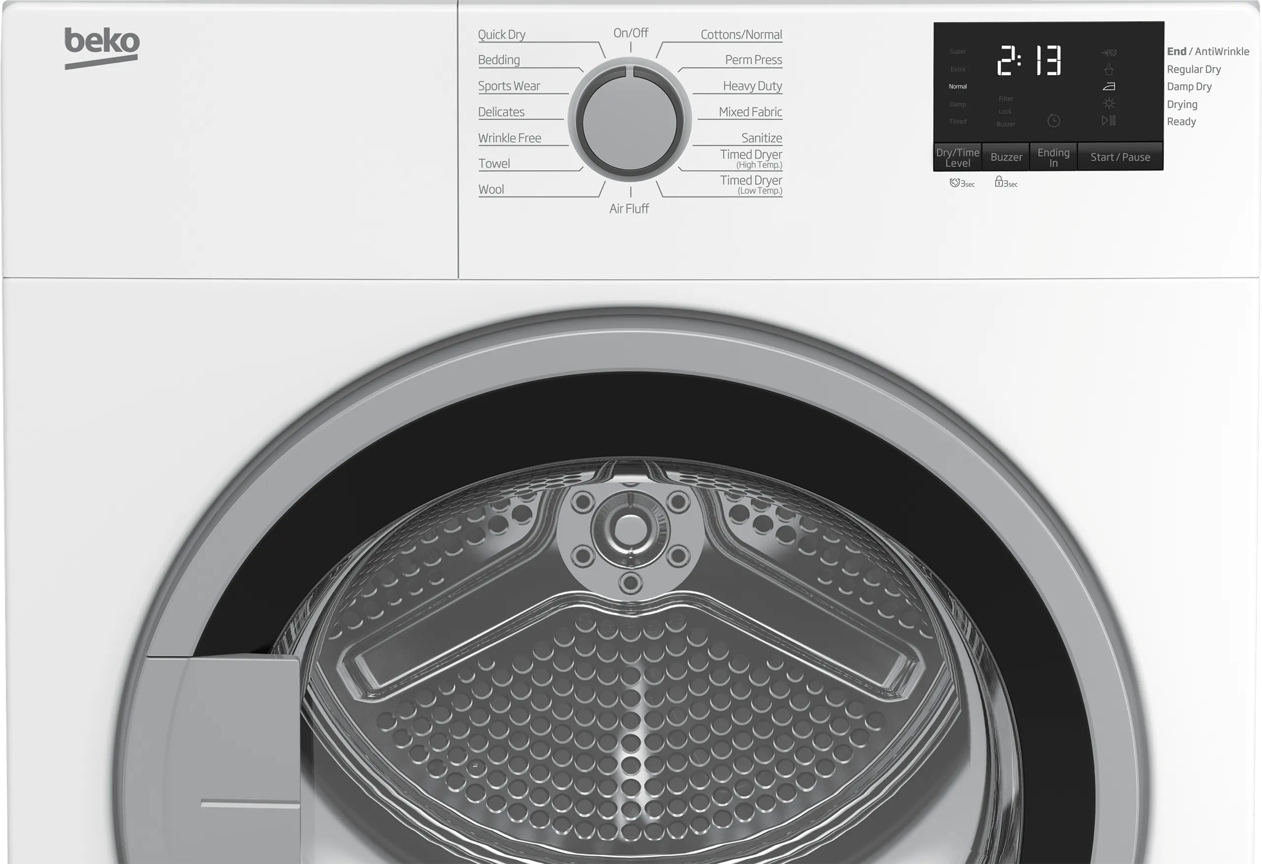 Beko BDV7200X2 24" Electric Air Vented Front Load Dryer