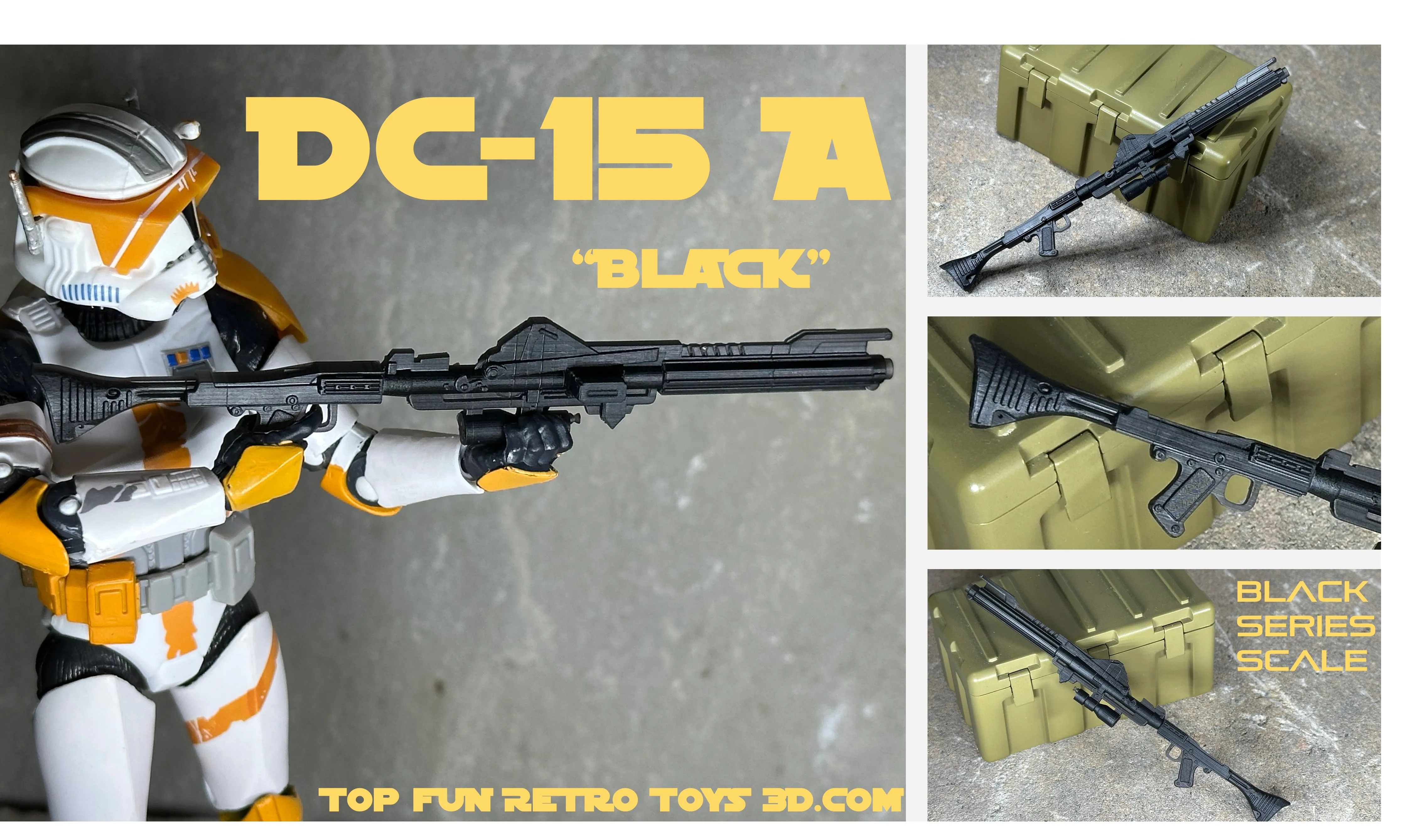 Black Series DC-15A Clone Heavy Blaster 1:12 Scale