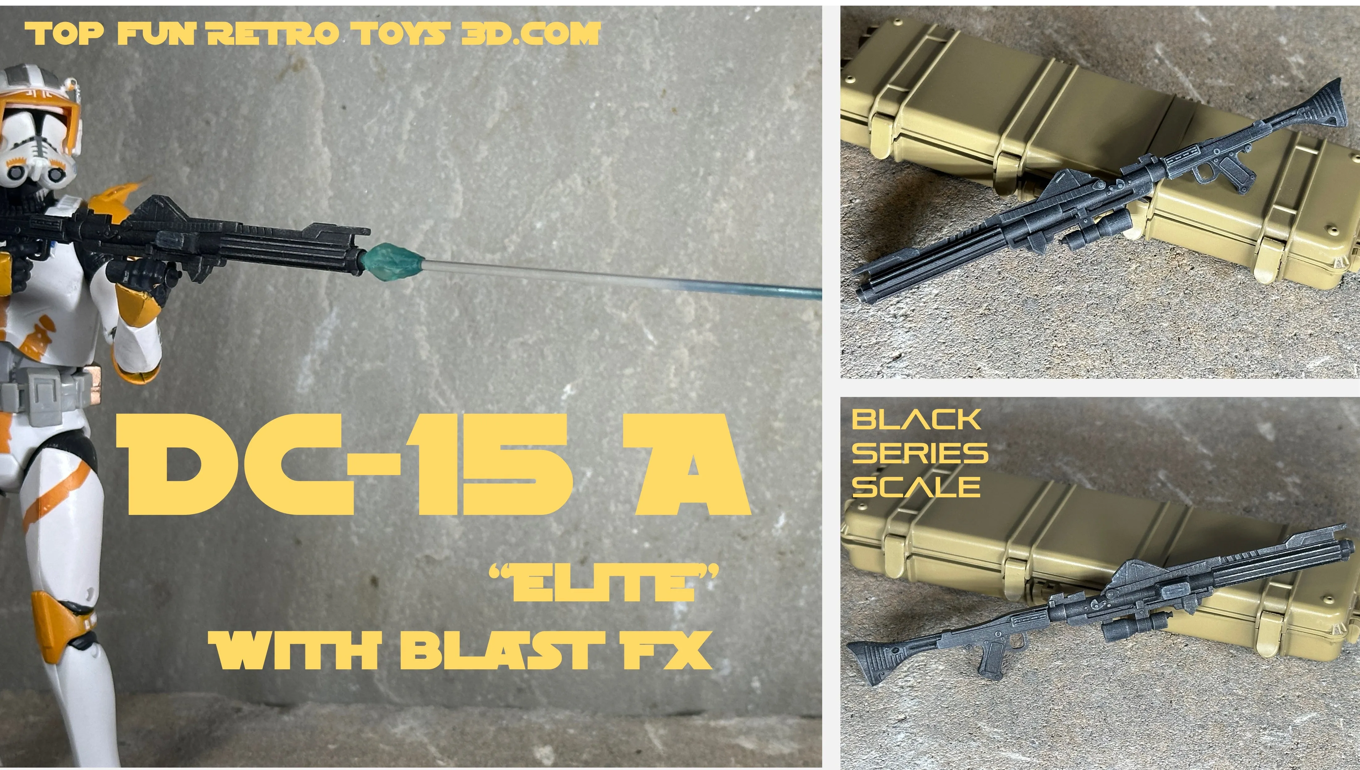 Black Series DC-15A Clone Heavy Blaster 1:12 Scale