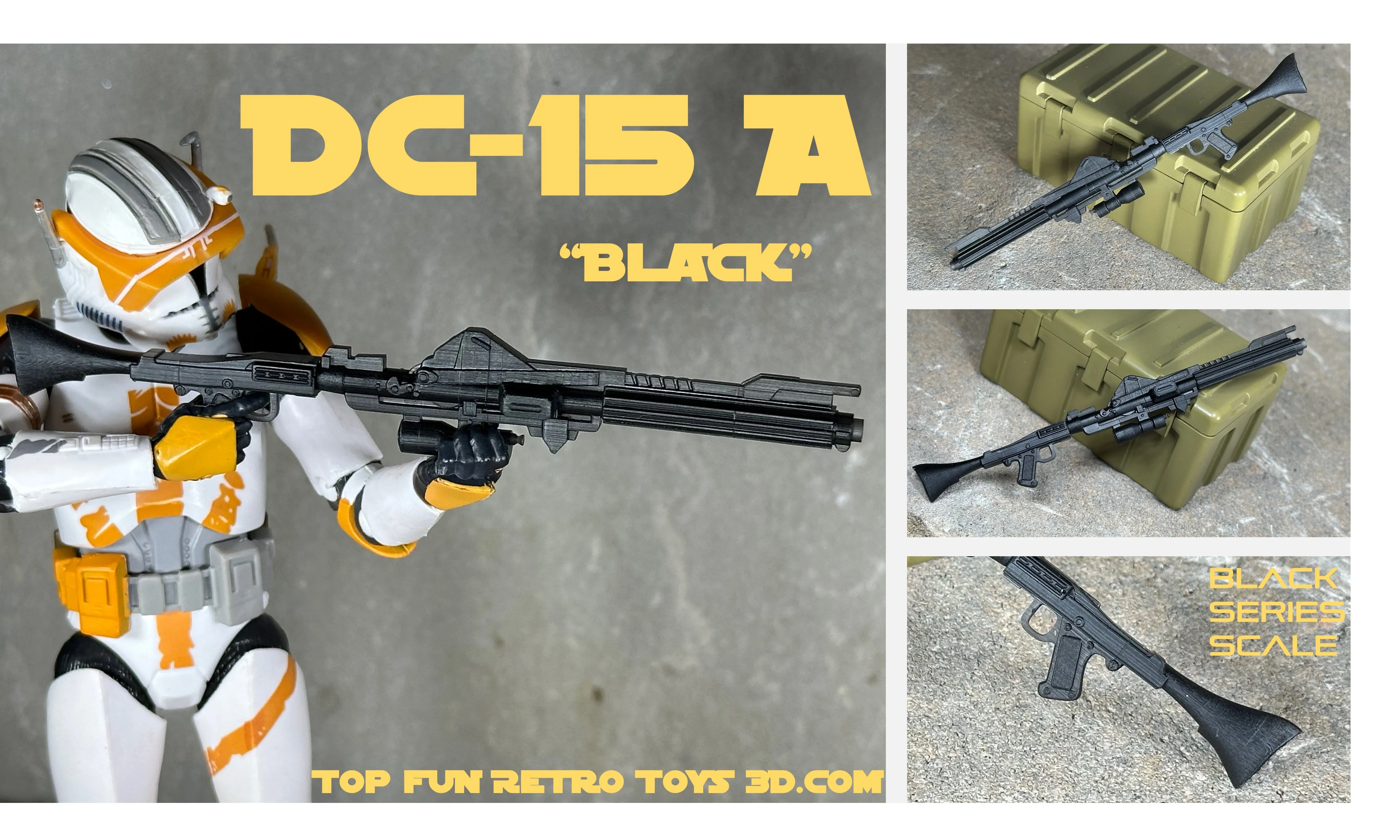 Black Series DC-15A Clone Heavy Blaster 1:12 Scale