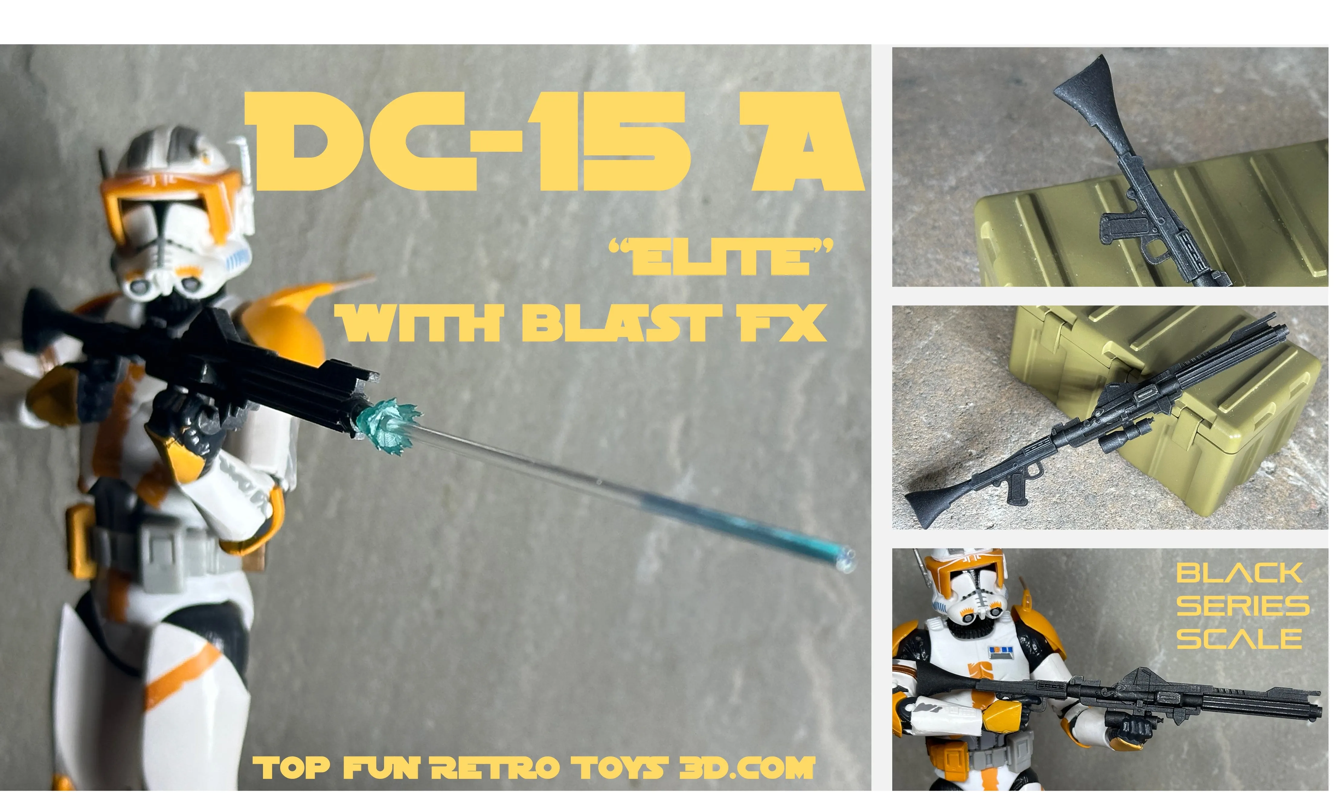 Black Series DC-15A Clone Heavy Blaster 1:12 Scale