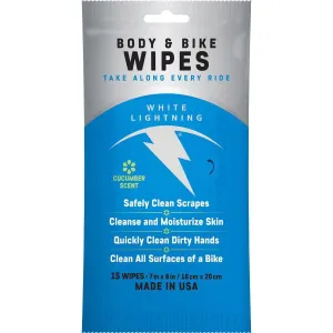 Body and Bike Wipes, Pack of 15