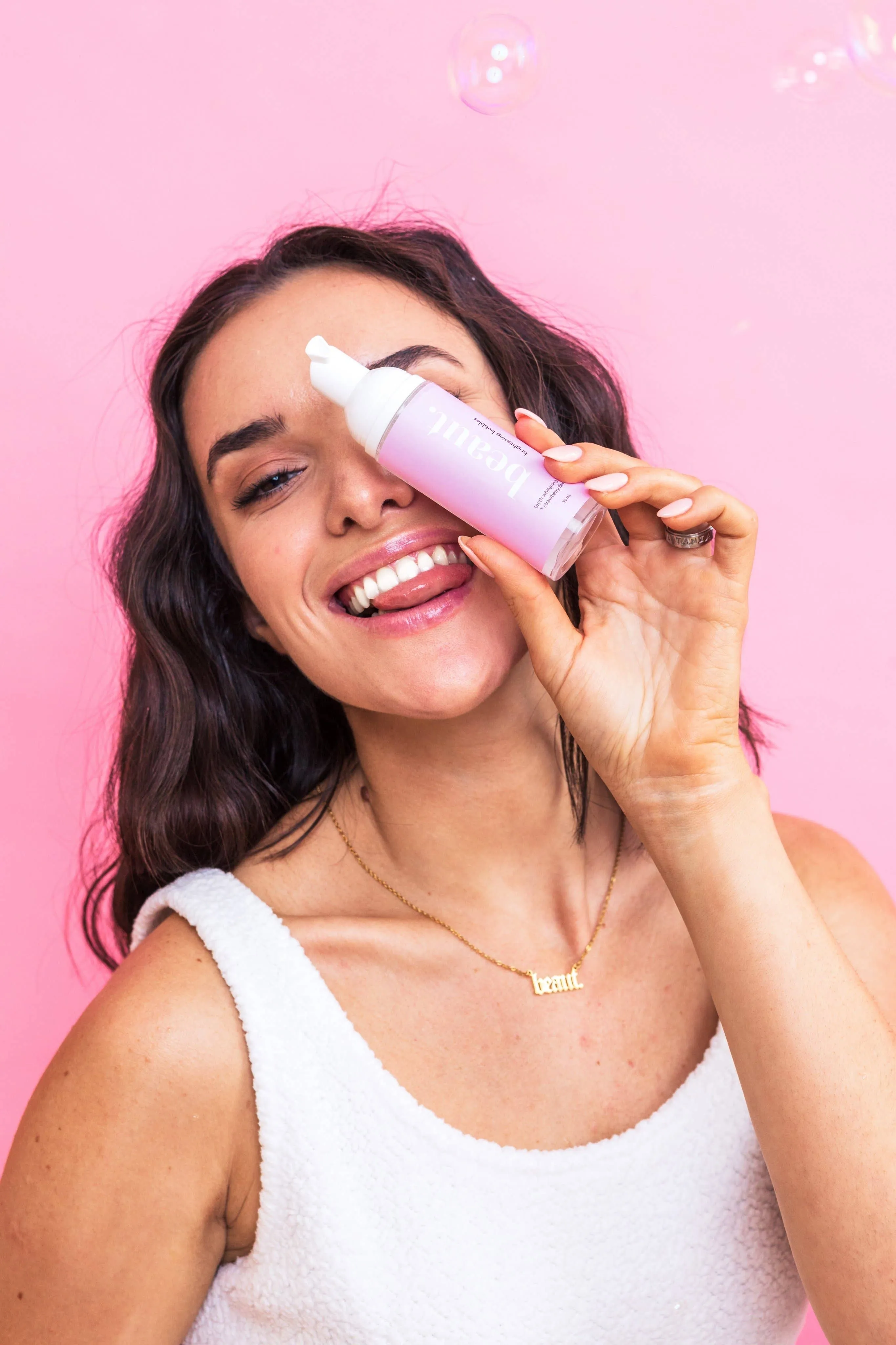 Brightening Bubbles Teeth Whitening Foam- Strawberry
