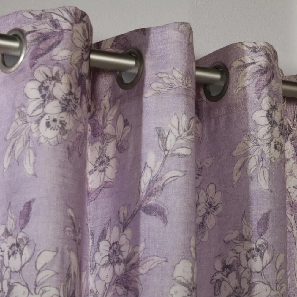 Caldwell Lined Floral Grommet Top Panel