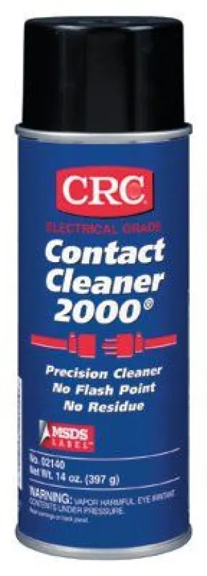 CRC 02140 Contact Cleaner 2000 Precision Cleaners, 13 oz Aerosol Can (12 Cans)