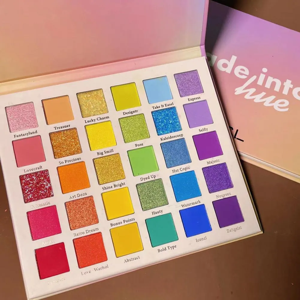 Dreamy rainbow palette 30-color eyeshadow palette waterproof women easy to color matte pearlescent dream eyeshadow palette