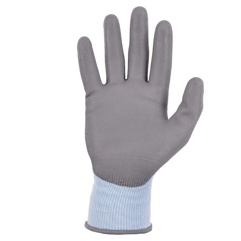 Ergodyne 10433 #7025 1-pair M Blue ANSI A2 PU Coated CR Gloves