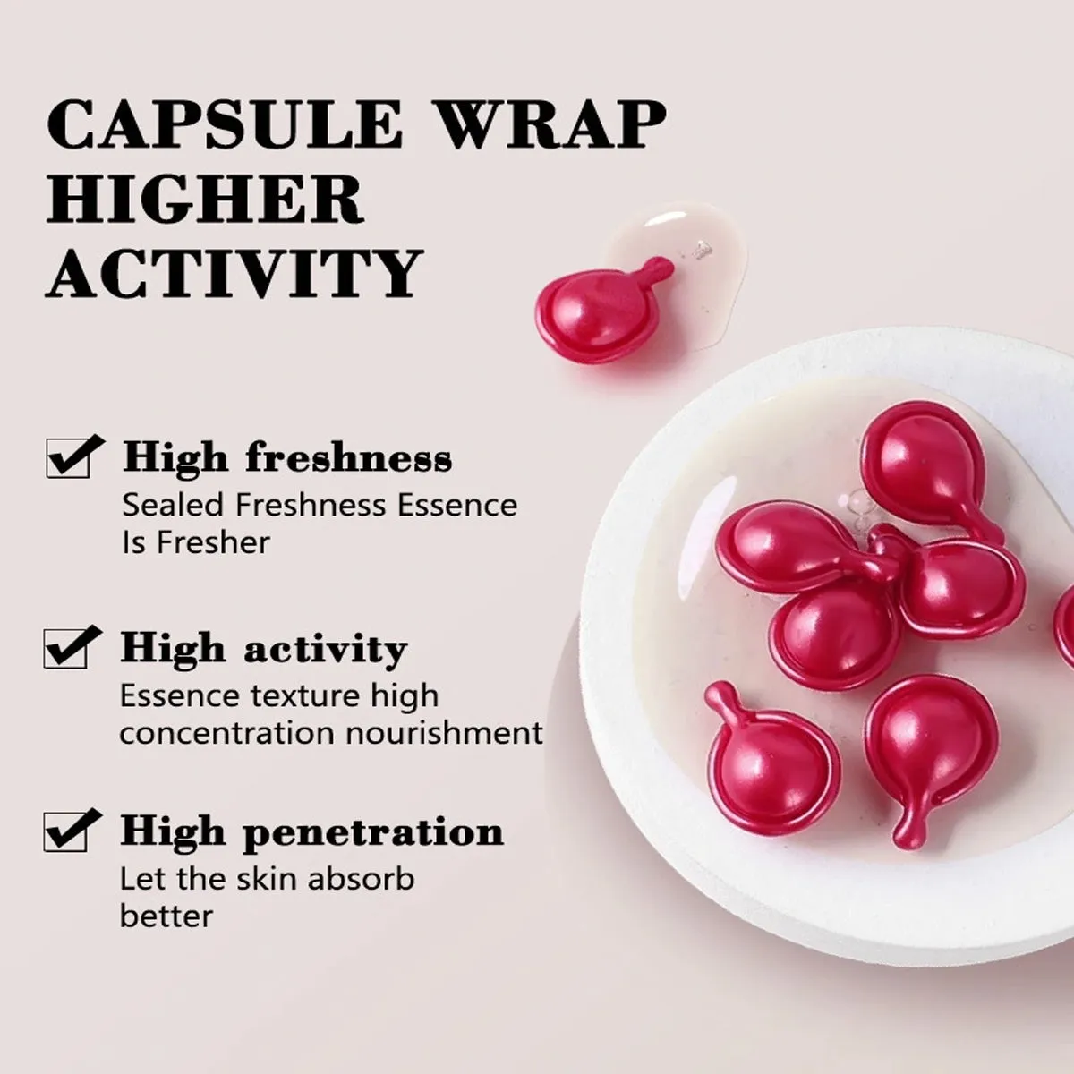 Facia Essential Capsules Deeply Moiturizes Refines Pores Avocado Oil Collagen 500mgx32 Pcs