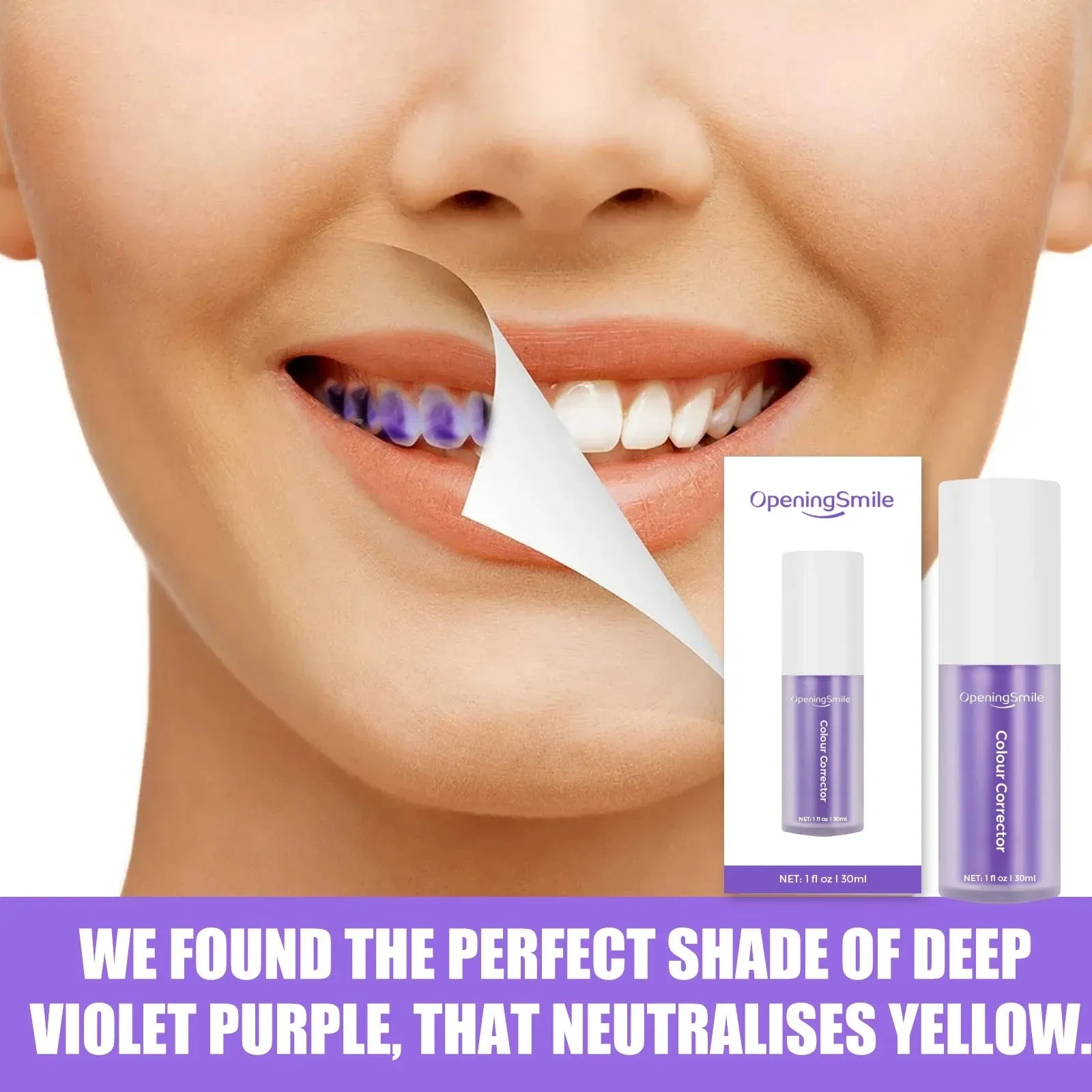 HiSmile Deep Purple Color Correcting Teeth Whitening Gel