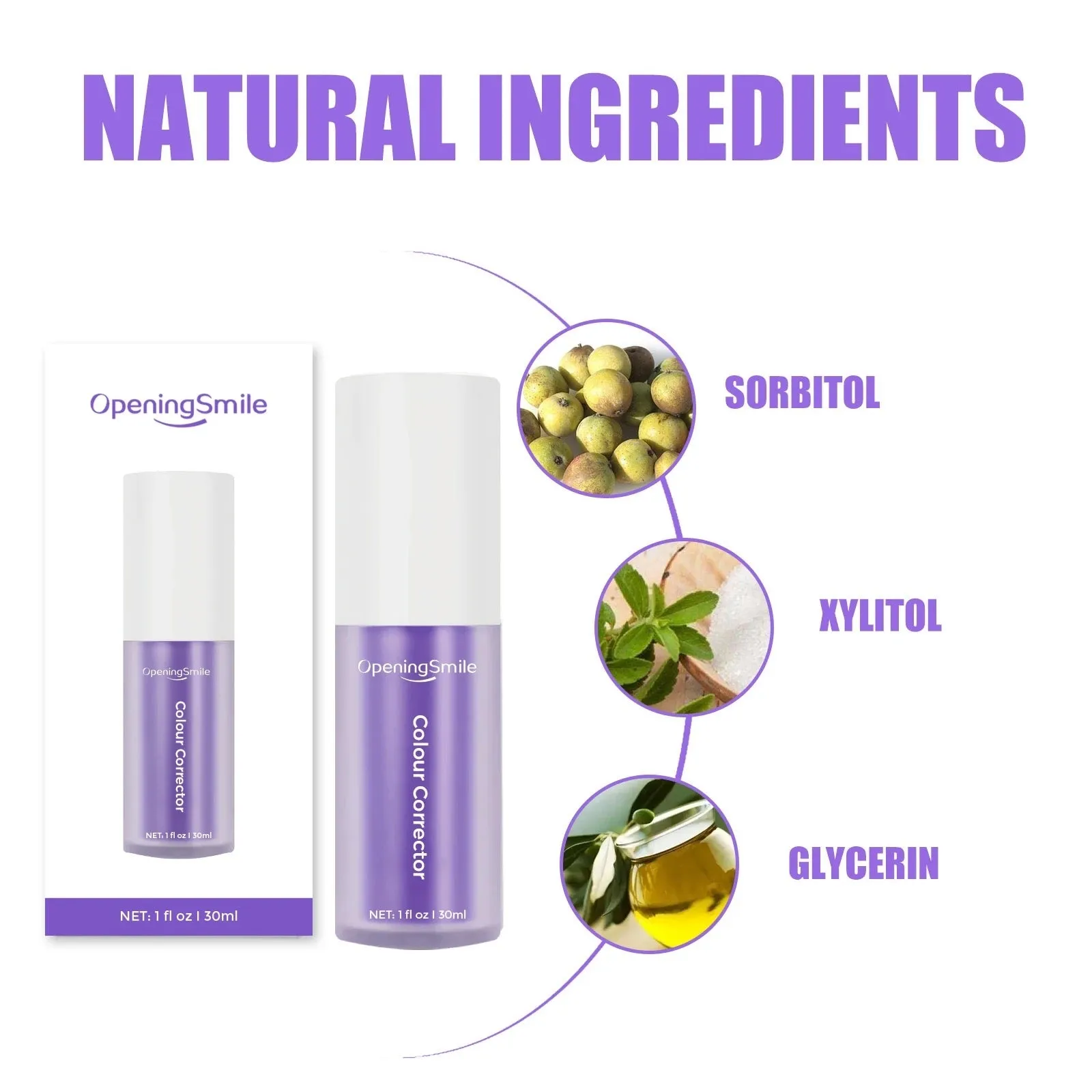HiSmile Deep Purple Color Correcting Teeth Whitening Gel