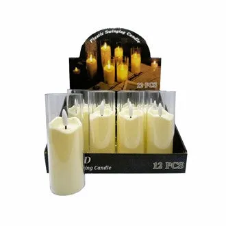 LED - Clear Candle (14.5cm)
