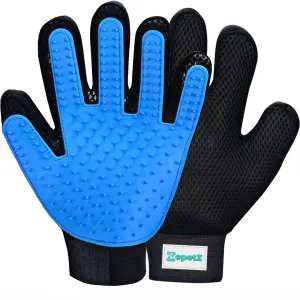 (Left hand) 1-Pack - Multi-Functional Pet Hair Remover Glove for Gentle Grooming, Bathing, and Massaging Dogs, Cats, and Horses – Perfect for Reducing Shedding - Blue - Only 1 left Hand included.