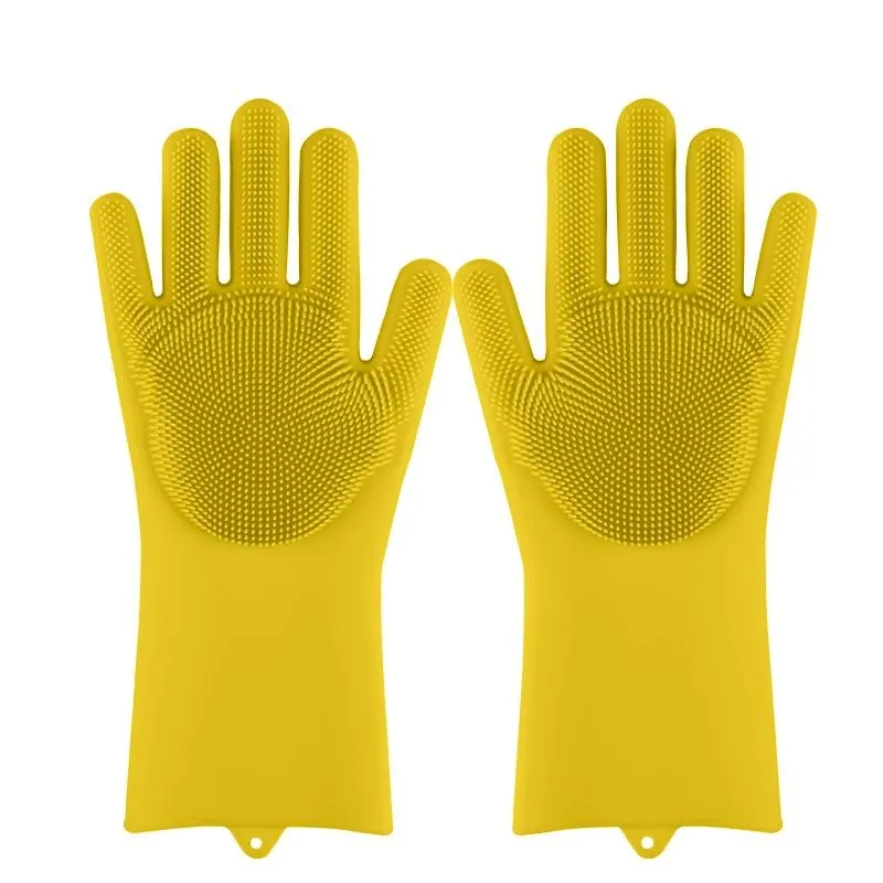 Magic Silicone Multi Purpose Washing 1Pair Gloves