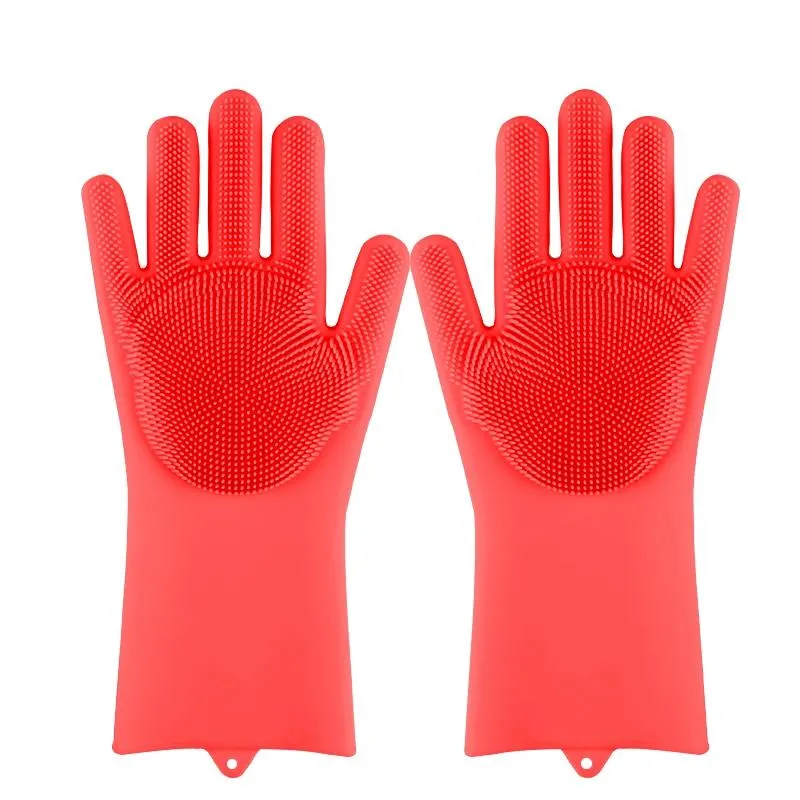 Magic Silicone Multi Purpose Washing 1Pair Gloves