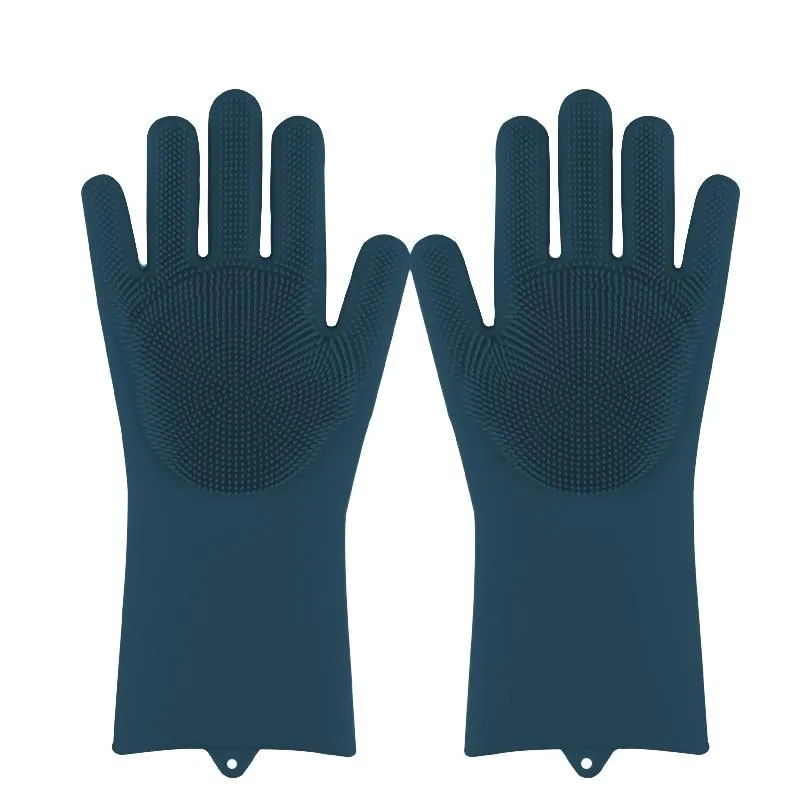 Magic Silicone Multi Purpose Washing 1Pair Gloves