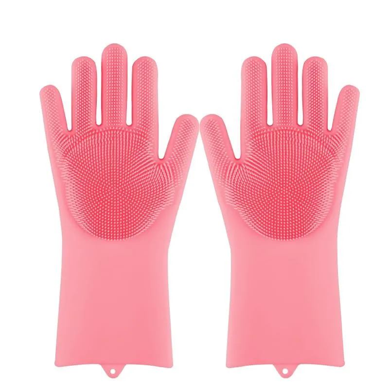 Magic Silicone Multi Purpose Washing 1Pair Gloves
