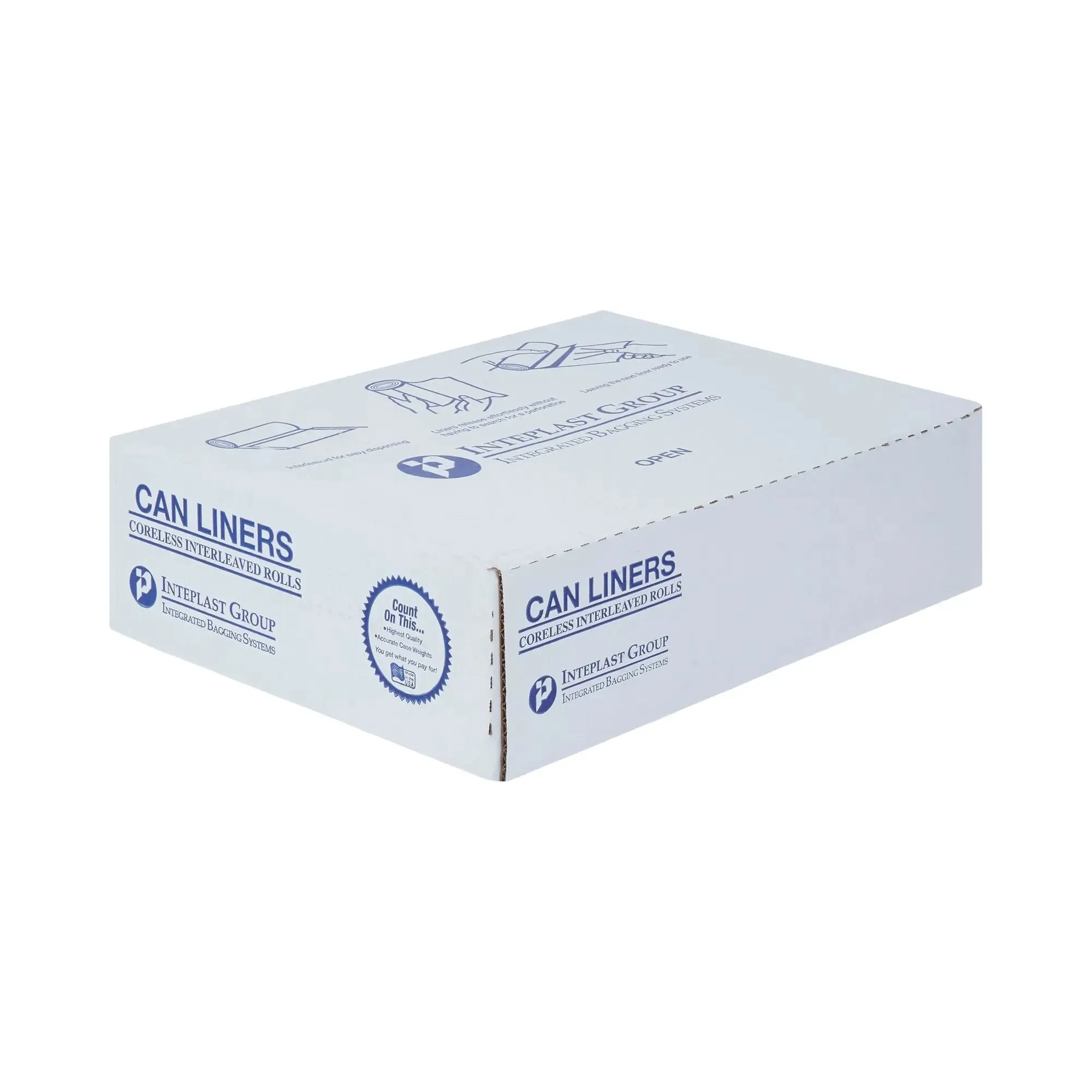 McKesson Super Plus Duty Clear Trash Bag, 60 gal, 1.15 Mil