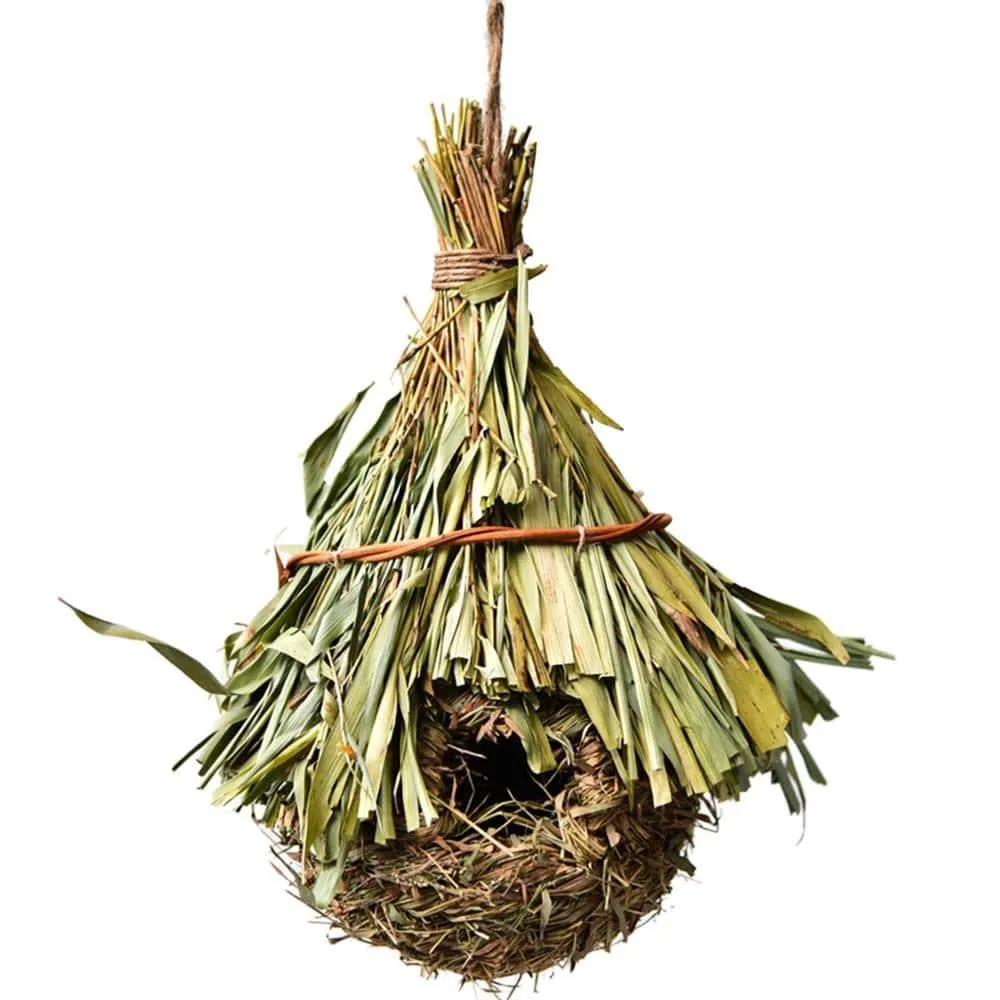 Natural Grass Vine Outdoor Bird House