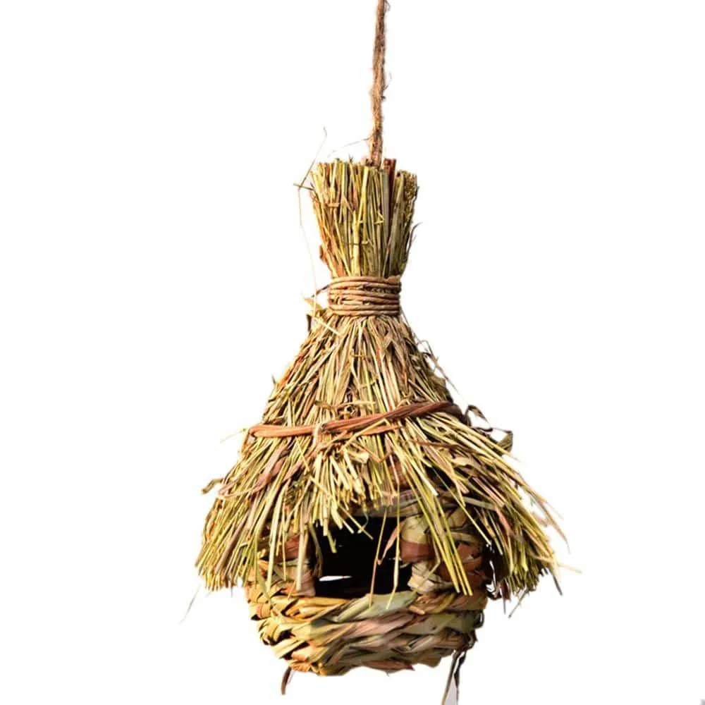 Natural Grass Vine Outdoor Bird House