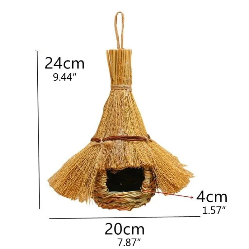 Natural Grass Vine Outdoor Bird House