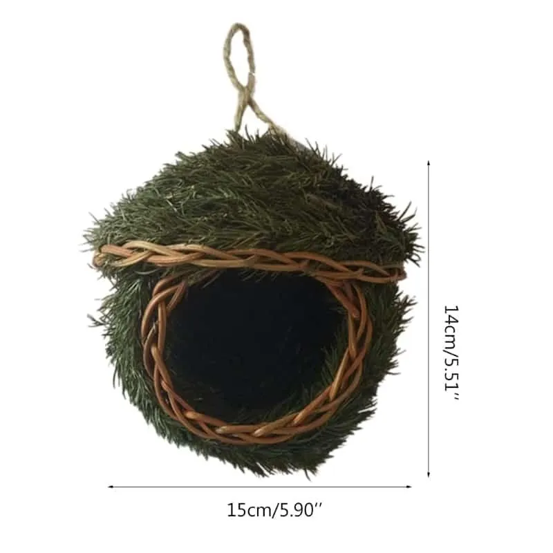 Natural Grass Vine Outdoor Bird House