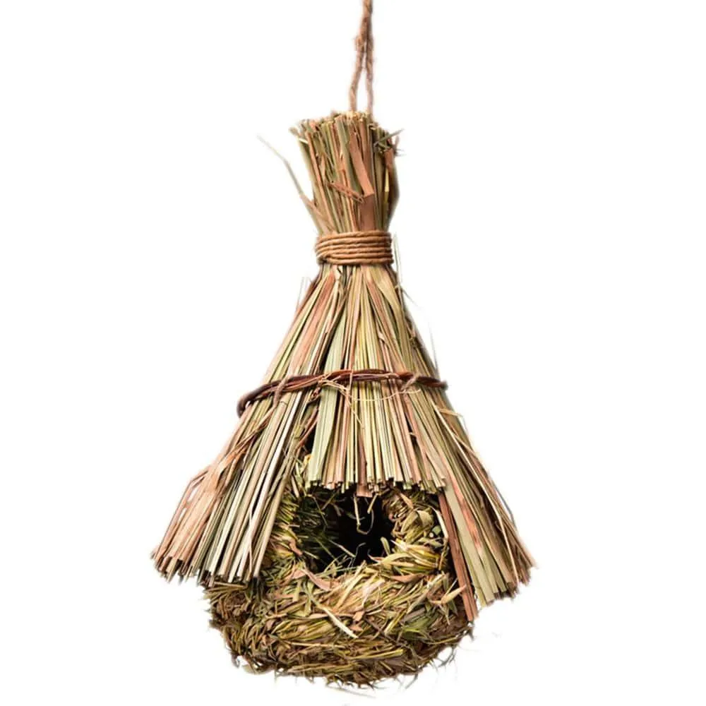 Natural Grass Vine Outdoor Bird House