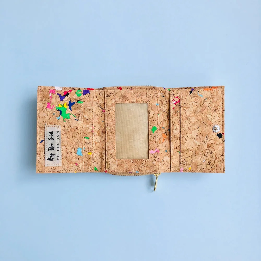 Nina Small Cork Wallet in Vivid