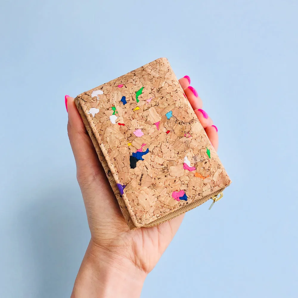 Nina Small Cork Wallet in Vivid