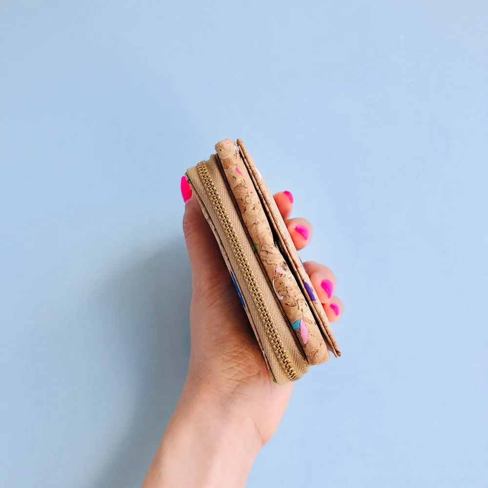Nina Small Cork Wallet in Vivid