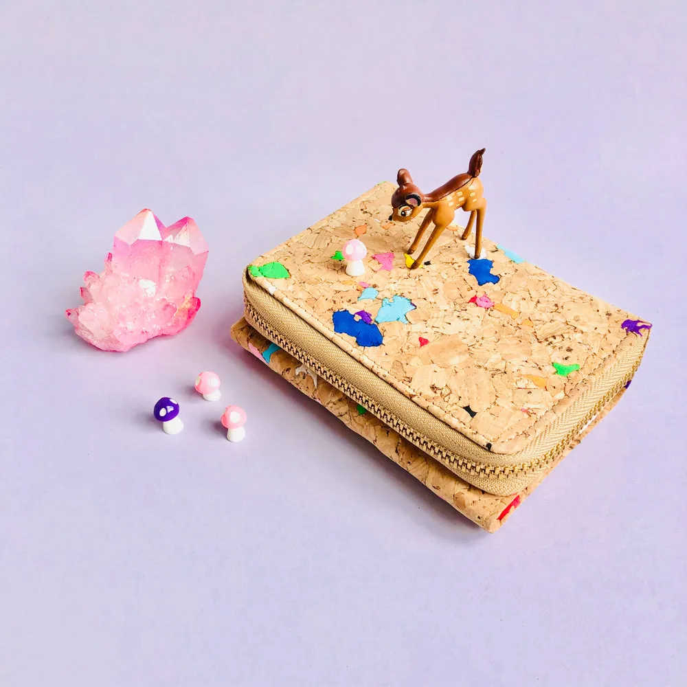 Nina Small Cork Wallet in Vivid