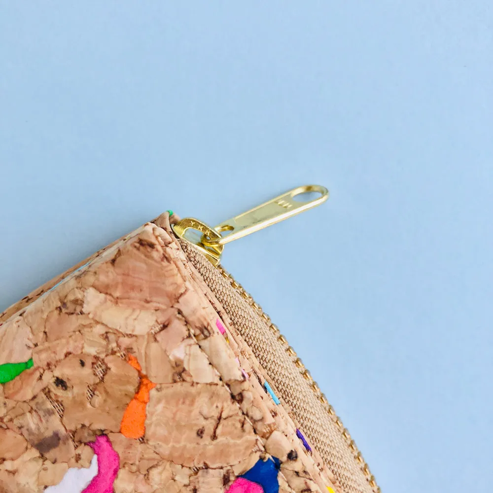 Nina Small Cork Wallet in Vivid