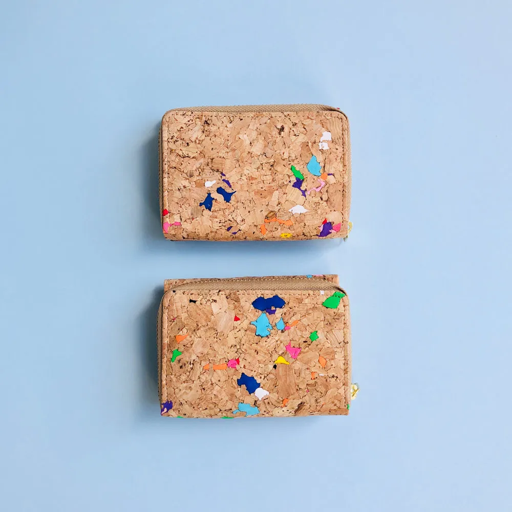 Nina Small Cork Wallet in Vivid