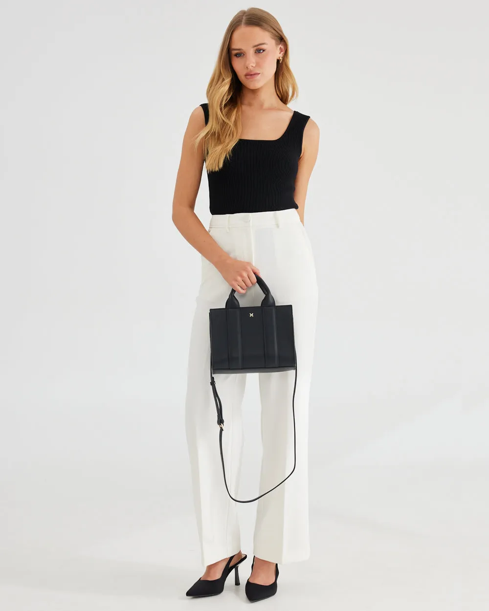 Nova Small Grab Tote with Crossbody Strap
