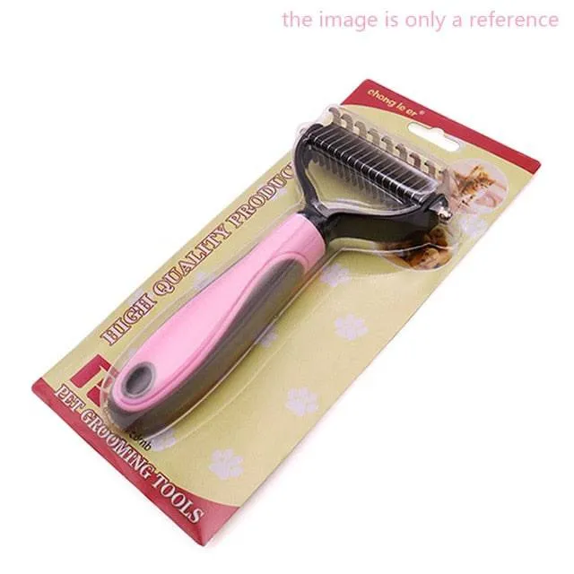 Pets Fur Knot Cutter Dog Grooming Shedding Tools Pet Cat Hair Removal Comb Brush Double sided Pet Products
