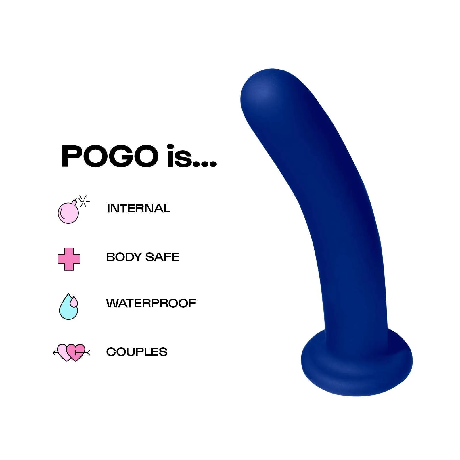 Pogo Midsize Silicone Harness-Compatible Sex Toy