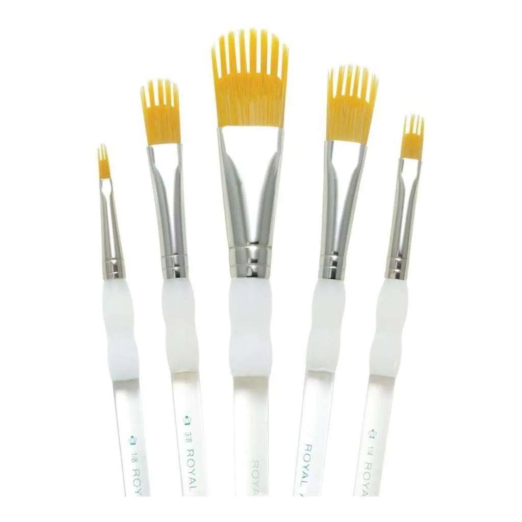 Royal Brush Aqualon Filbert Wisp Brush Set 5 pack