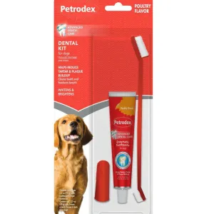 Sentry Petrodex Advanced Enzymatic Poultry Flavored Dental Kit for Dogs