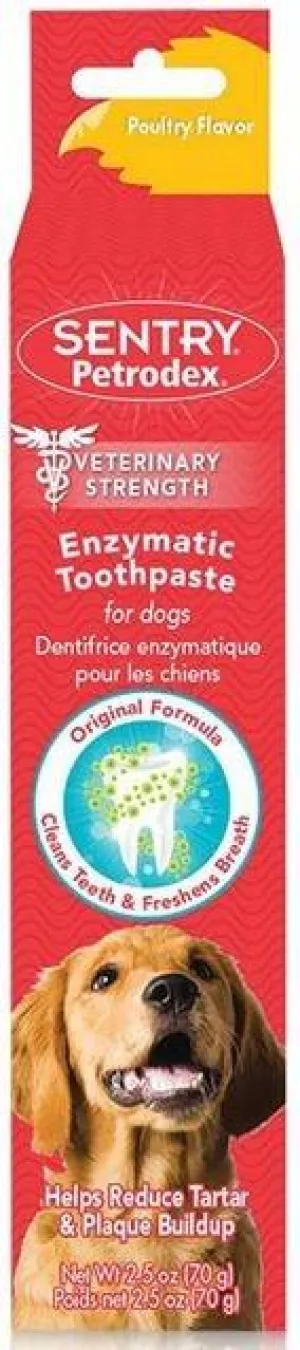 Sentry Petrodex Veterinary Strength Enzymatic Poultry Flavor Toothpaste for Dogs (2.5-oz)