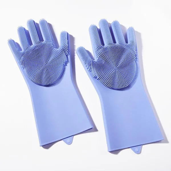 Silicone Brush Cleaning Gloves