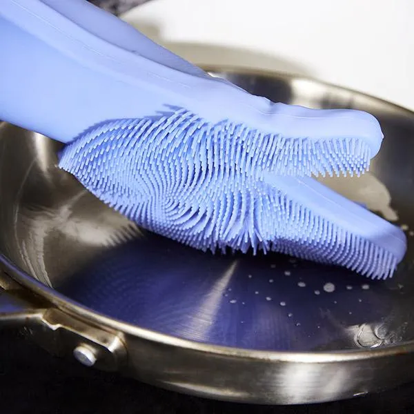 Silicone Brush Cleaning Gloves