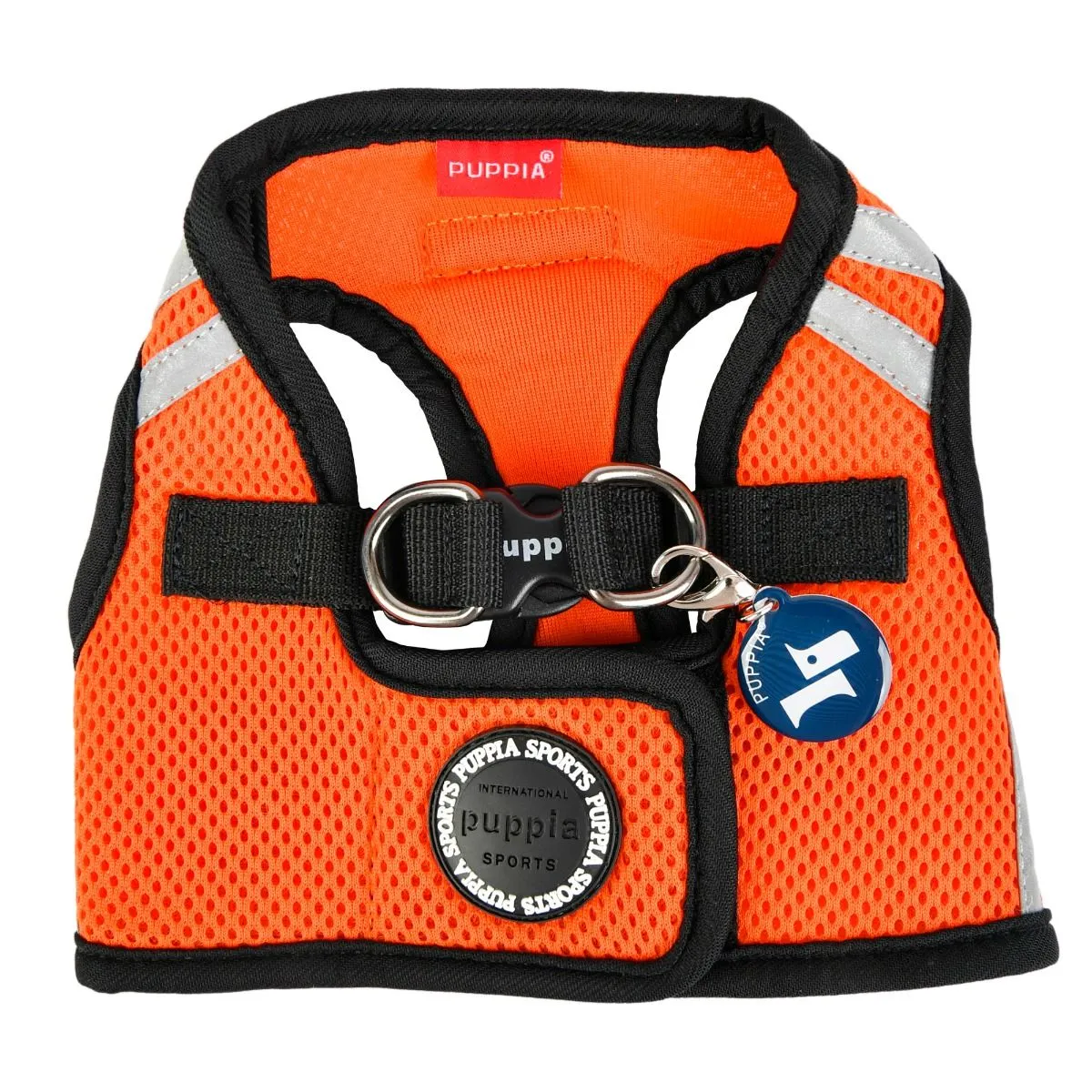 soft vest harness pro with reflective strips - orange